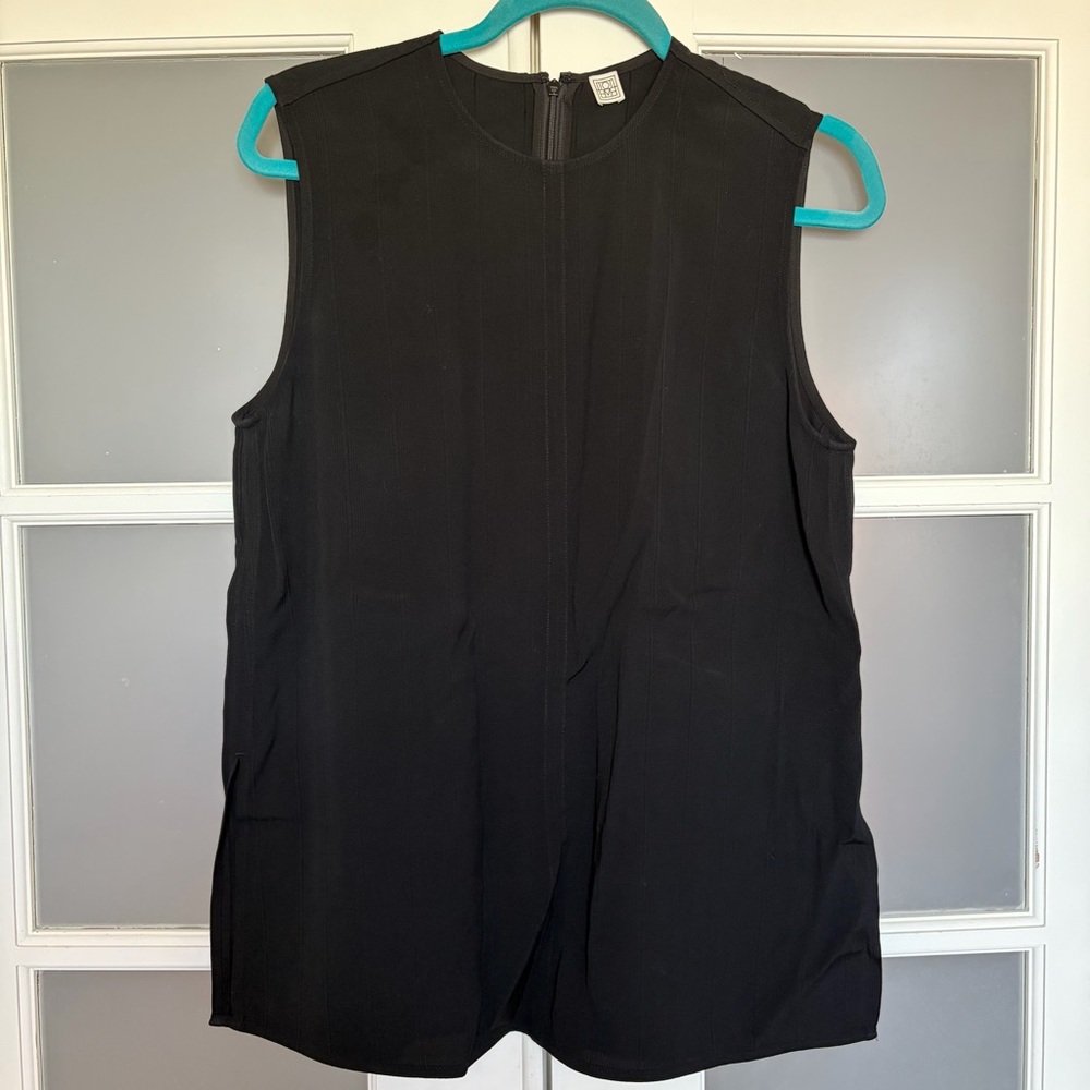 Toteme Sleeveless Black Striped Top